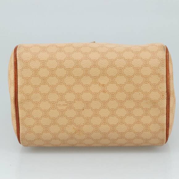 CELINE Macadam Canvas Hand Bag Pvc Leather Beige Brown Gold - Picture 9 of 13